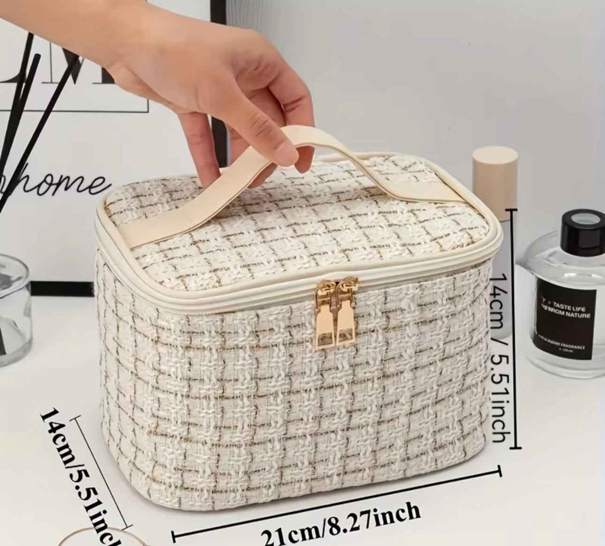 Pearl classy makeup bag
