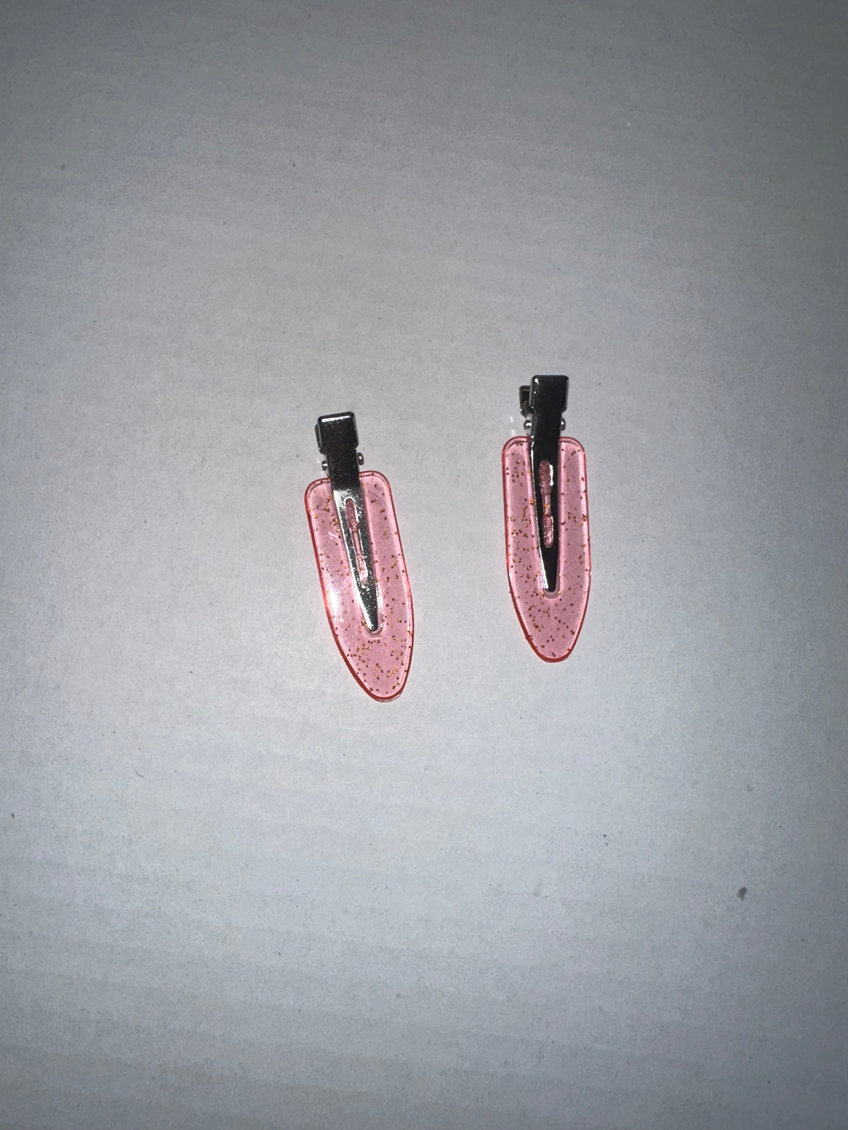 Sparkling transparent clips (2 for 1)