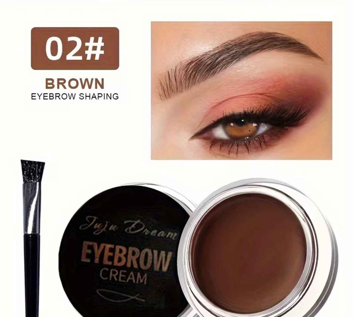 Waterproof matte eyebrow gel for sharpening and tinting your brows