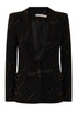 Black Web Print Tailored Blazer