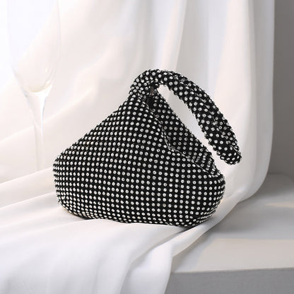 Black , Gold,  Silver Polyester Satin Solid Color Shell
Evening Bags