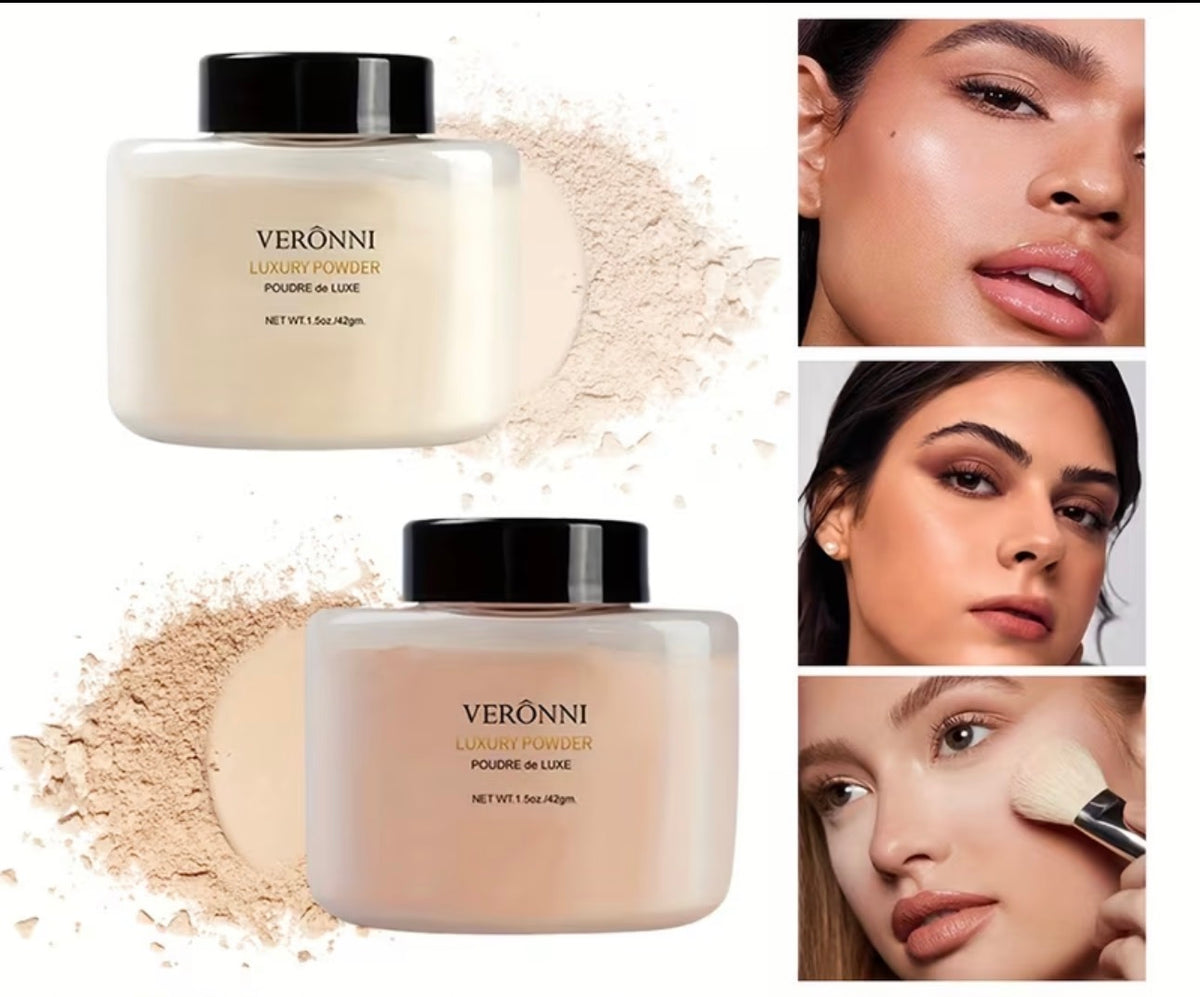Matte Loose Setting Powder—lock in your look, crush shine, and conquer the day with long-lasting, flawless coverage.