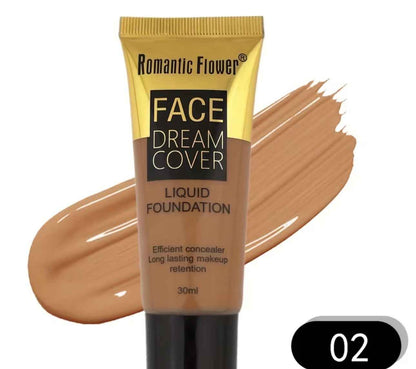 Waterproof, full-coverage foundation.
