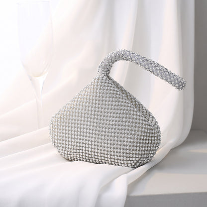 Black , Gold,  Silver Polyester Satin Solid Color Shell
Evening Bags