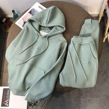 Winter New Thickened Fleece-Lined Pullover Hooded Sweat Women&