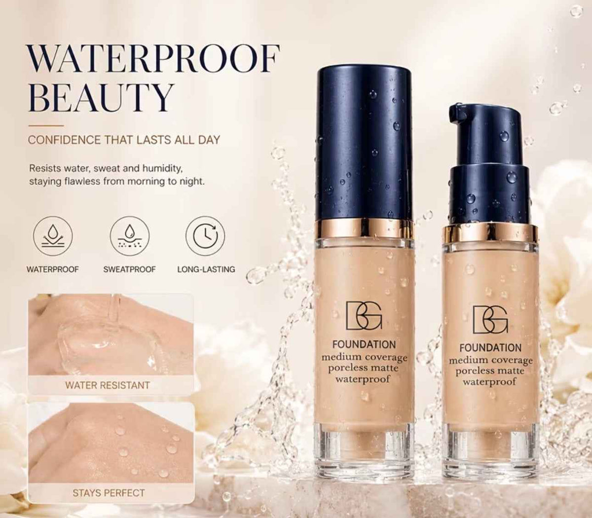 Mini water proof foundation/concealer