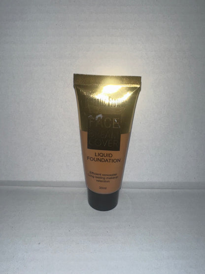 Waterproof, full-coverage foundation.