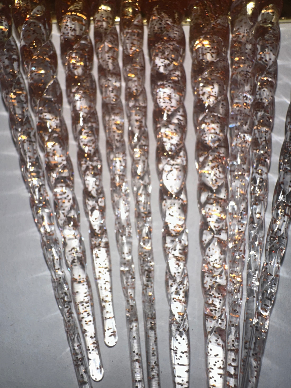 Crystal rose gold makeup brushes