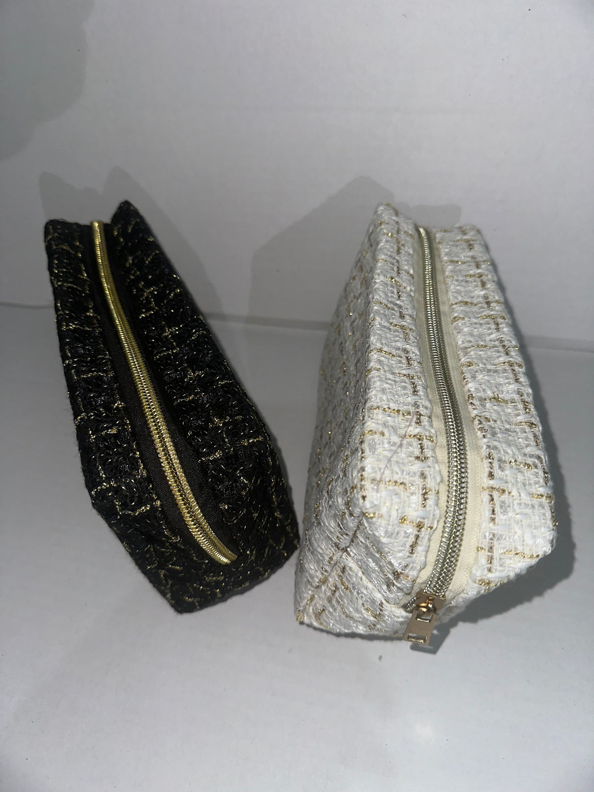 Pearl &amp; Charcoal Makeup Bags